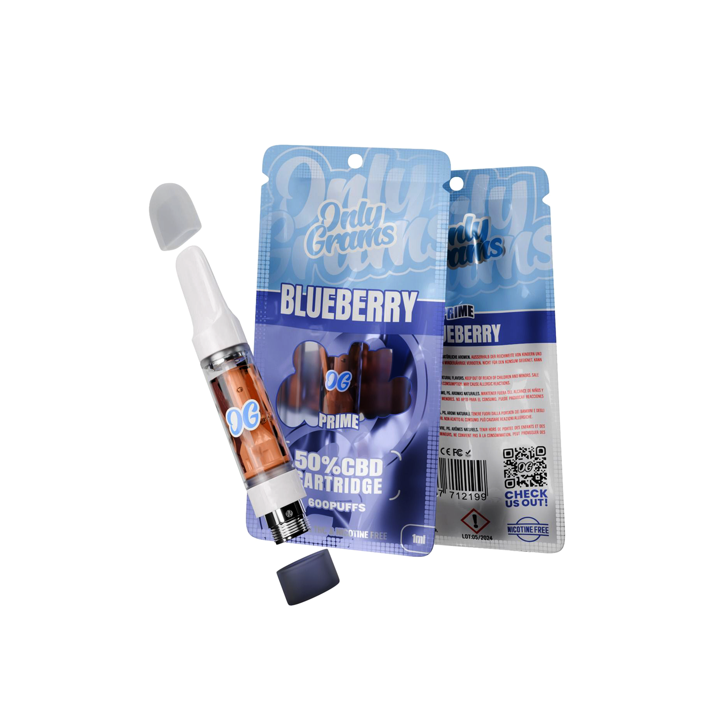 Only Grams Prime | 50% CBD Cartridge | 1ML