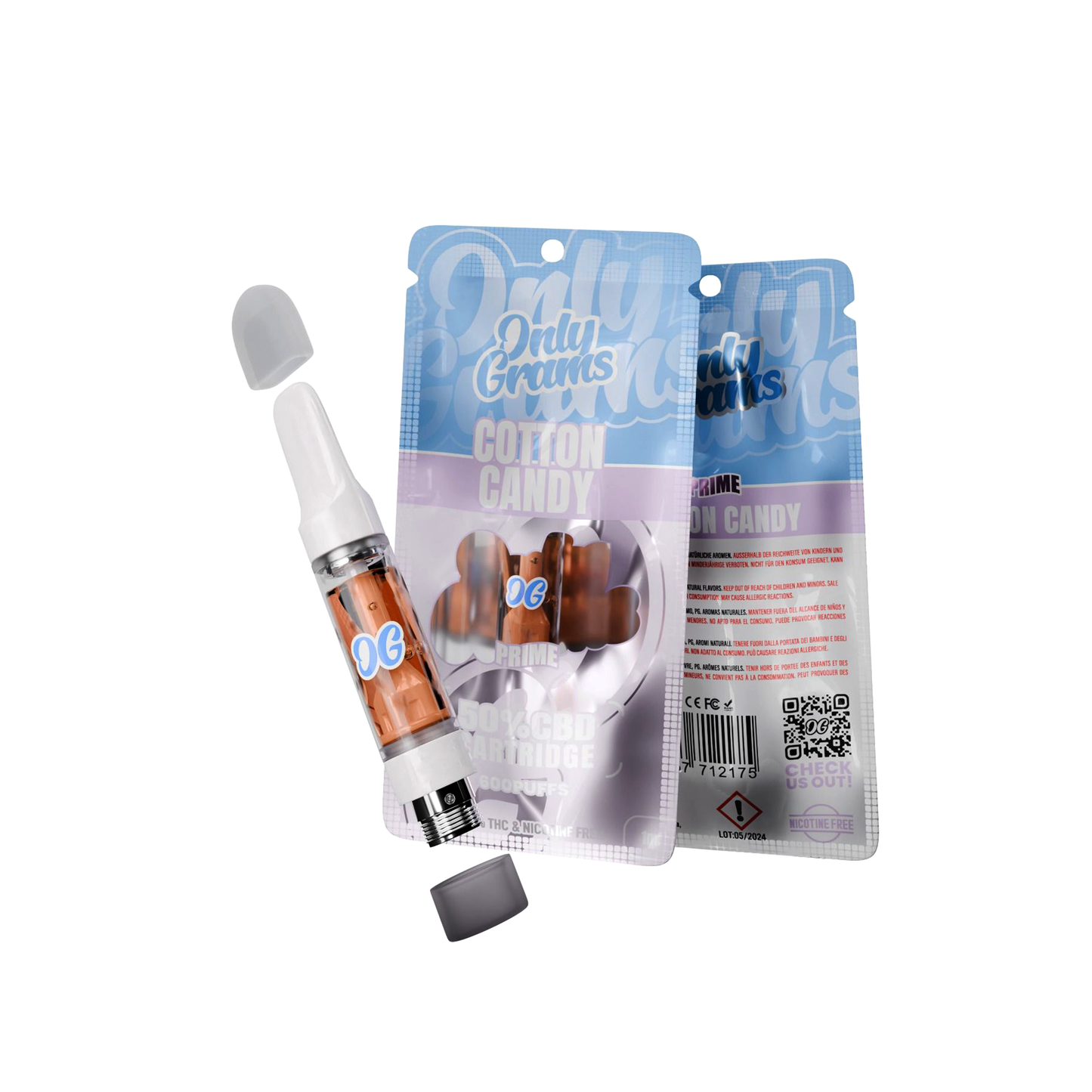 Only Grams Prime | 50% CBD Cartridge | 1ML