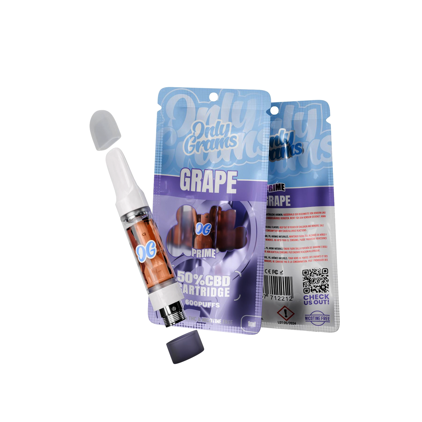 Only Grams Prime | 50% CBD Cartridge | 1ML