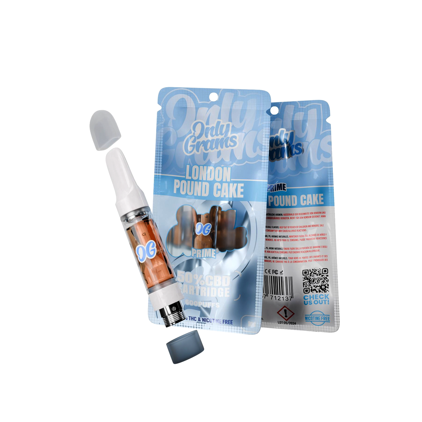 Only Grams Prime | 50% CBD Cartridge | 1ML