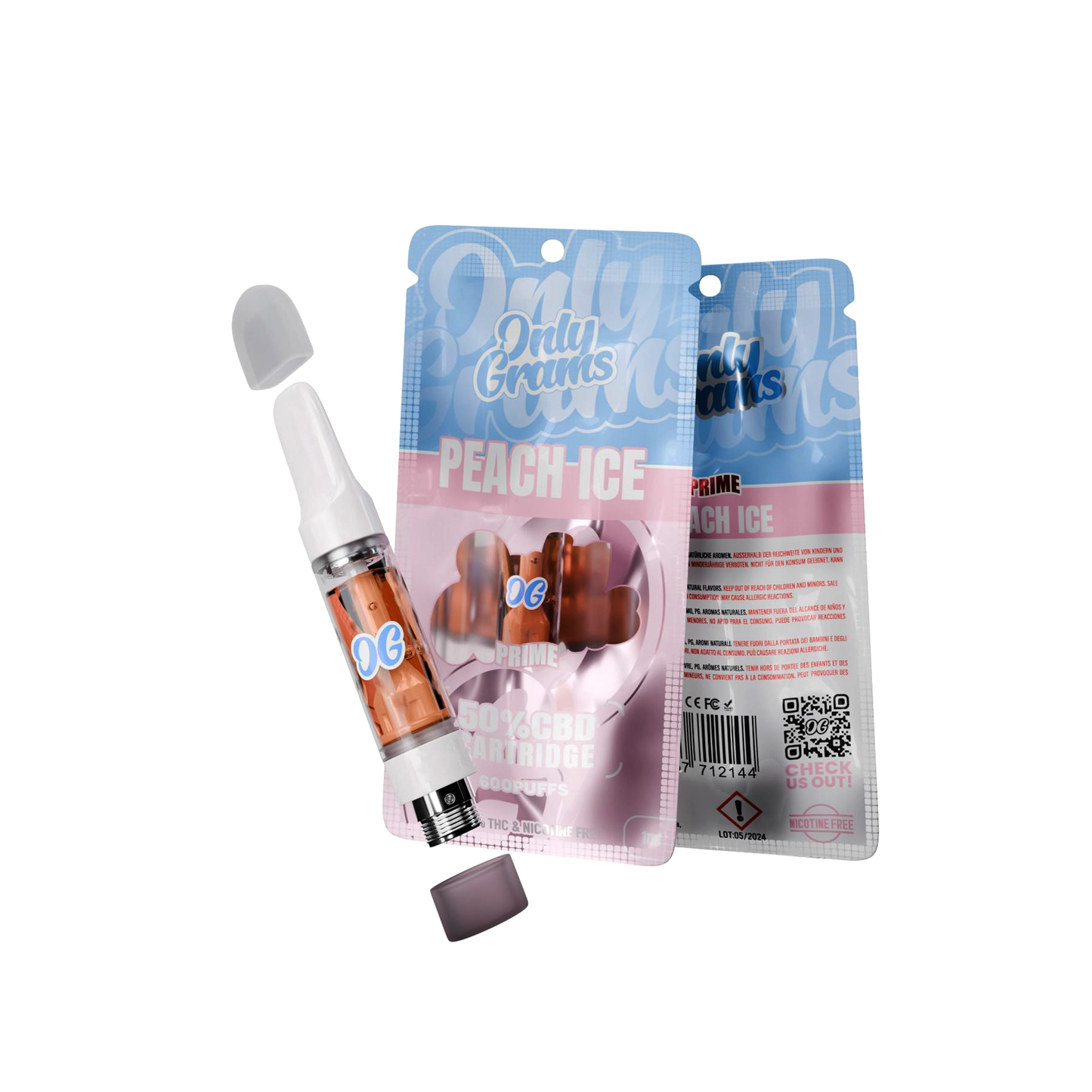 Only Grams Prime | 50% CBD Cartridge | 1ML
