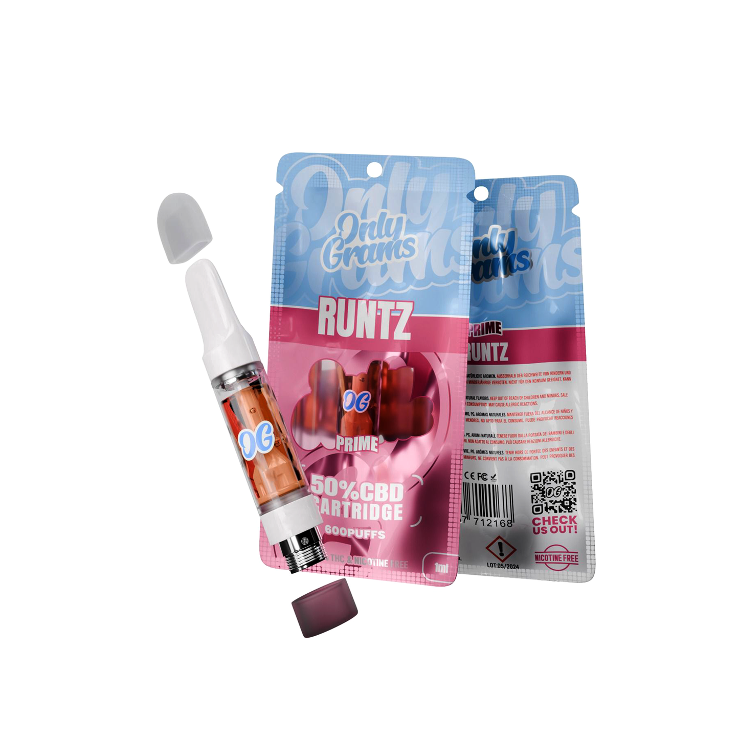 Only Grams Prime | 50% CBD Cartridge | 1ML