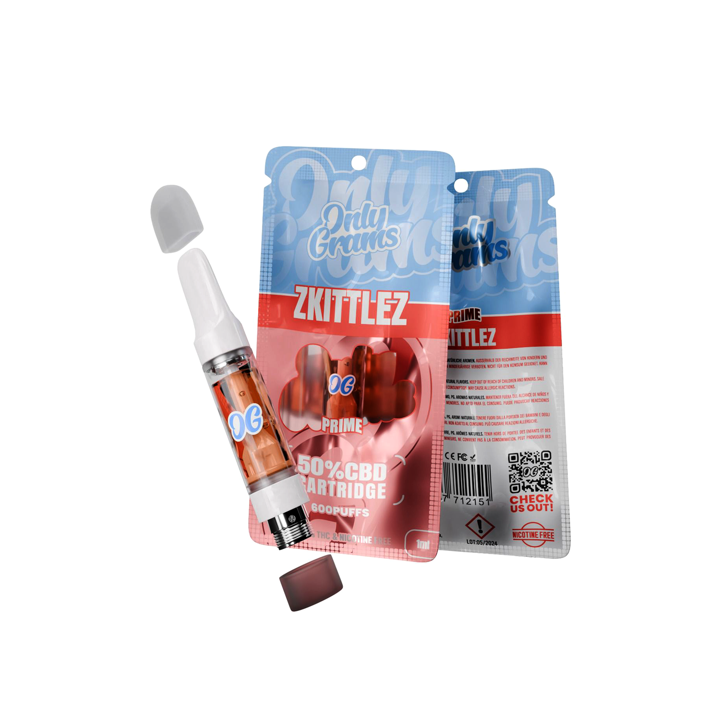 Only Grams Prime | 50% CBD Cartridge | 1ML